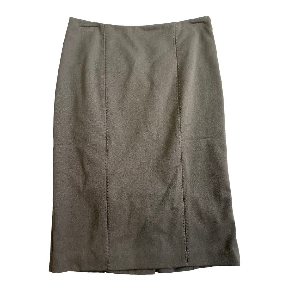 NWT Rebecca Taylor | Woman's Mid Length Pencil Skirt | Gray | 2